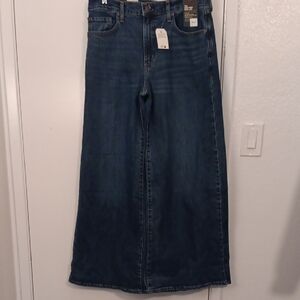 Levi's Women's Blue High Rise Wide Leg Jeans